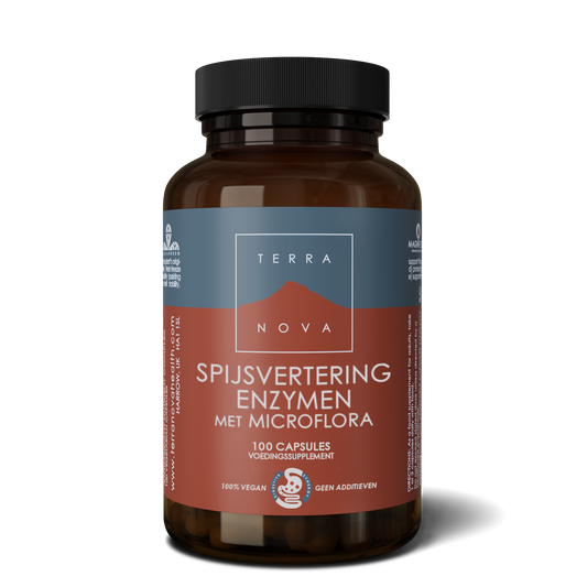 Spijsvertering Enzymen met Microflora | 100 capsules