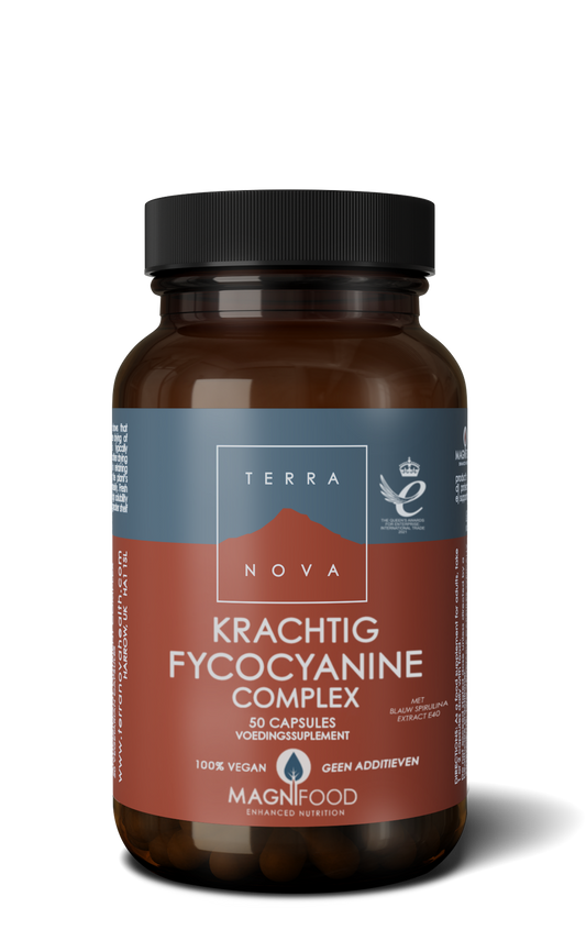 Krachtig Fycocyanine Complex - met blauw spirulina extract E40 | 50 capsules