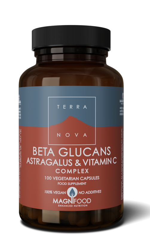 Beta Glucans, Astragalus en Vitamine C complex | 100 capsules