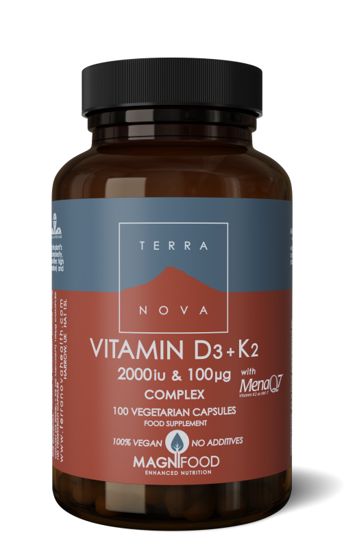 Vitamine D3 2.000iu met Vitamine K2 100ug Complex | 100 capsules