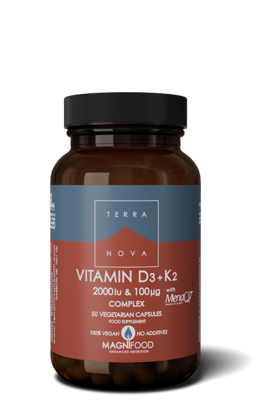 Vitamine D3 2.000iu met Vitamine K2 100ug Complex | 50 capsules